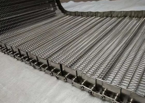 304 de materiële Productie van het de Balvoedsel van Kettingsmesh conveyor belt for chocolate