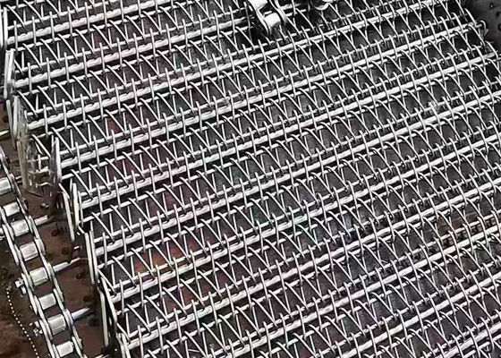 De Doordringbaarheidsbrood die van de roestvrij staal Goed Lucht Oven Spiral Mesh Belt koelen