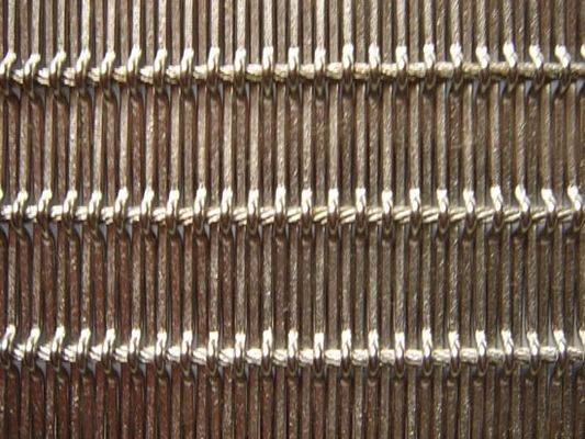 SS316L spiraalvormige netwerkriem, evenwichtig spiraalvormig draadnetwerk voor hoteldecoratie