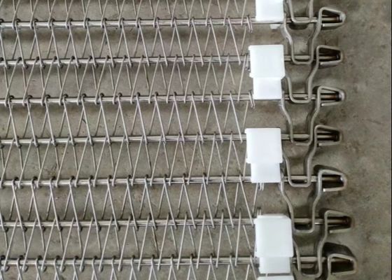 De Verbindings Spiraalvormige Draad Mesh Conveyor Belt van de roestvrij staalketting