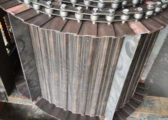 SGS 314 de Productenindustrie van Mesh Conveyor Belt For Glass van de Roestvrij staalketting