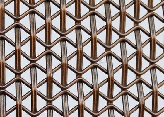 The cabinet door is made of architectural decorative mesh glass and metal decorative mesh