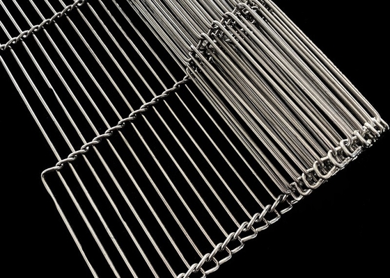 High Temperature Resistant Stainless Steel Chocolate Coating Flat Flex Conveyor Belt