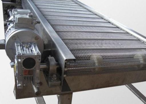304 Stainless Steel Wire Diameter 1-3mm Chain Mesh Conveyor Belt Acid Resistance
