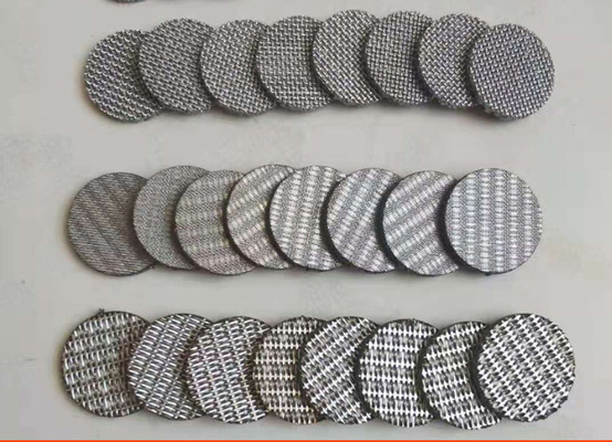 316l Vacuum Firing Liquid Sintered Stainless Steel Filter Disc 5 Layers 10 15 20 Micron