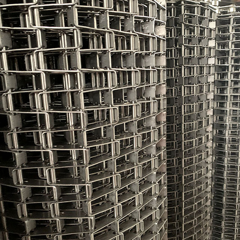 Samenstelling Evenwichtige Spiraalvormige Mesh Belt/Roestvrij staalTransportband Rod Pitch 760mm