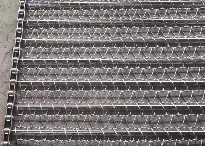 De flexibele Spiraalvormige Zure Weerstand van de Netwerkriem voor snel - Bevroren Voedselindustrie