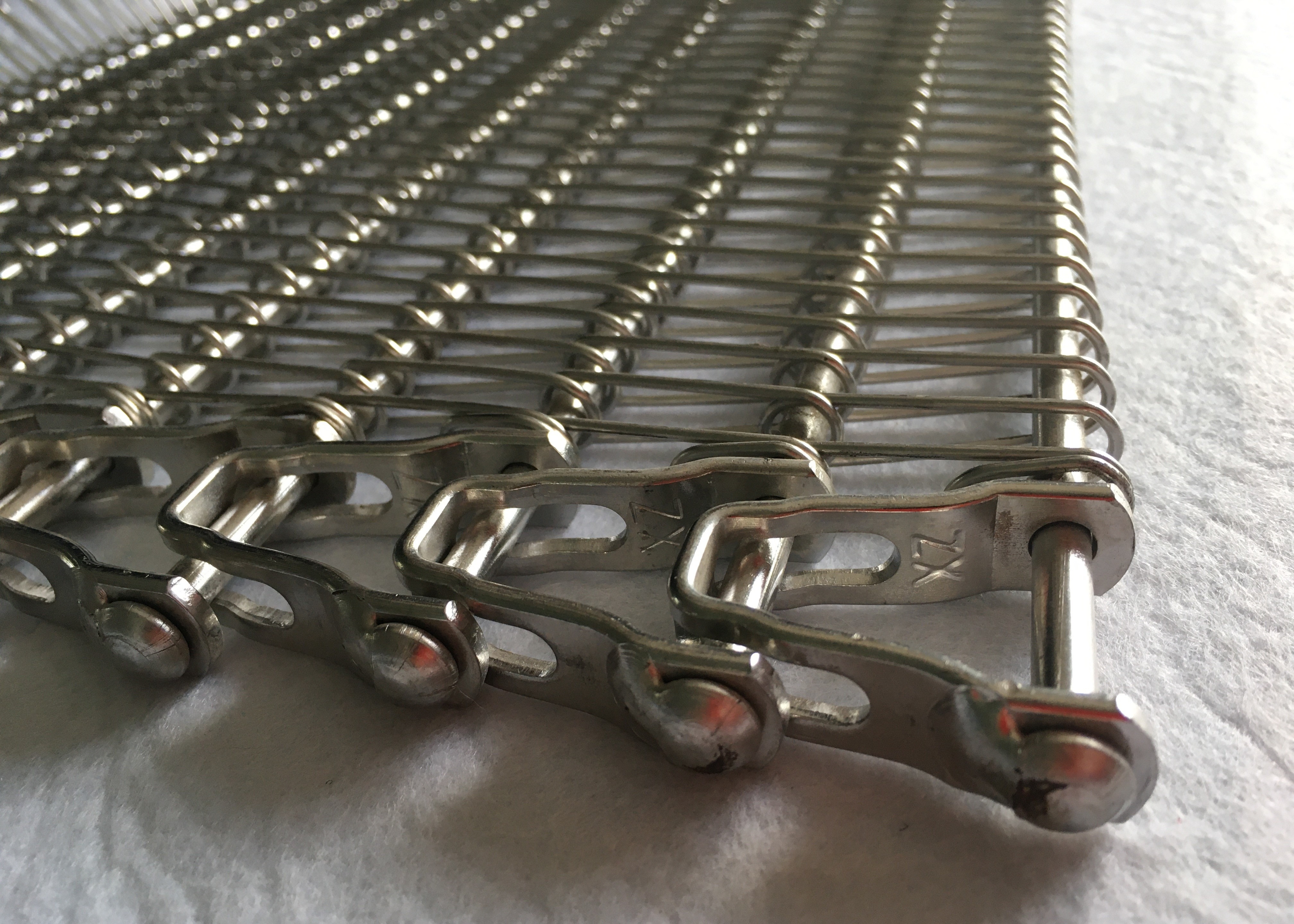 Het Roestvrije staal van de voedselVerwerkende industrie 1.2mm Spiraalvormig Mesh Belt