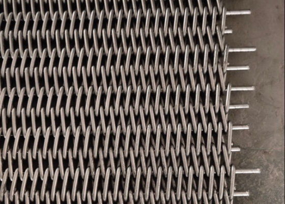 De het Staalsamenstelling van Mesh Type Conveyor Belt Carbon van het koekjesbaksel bracht Weefsel in evenwicht