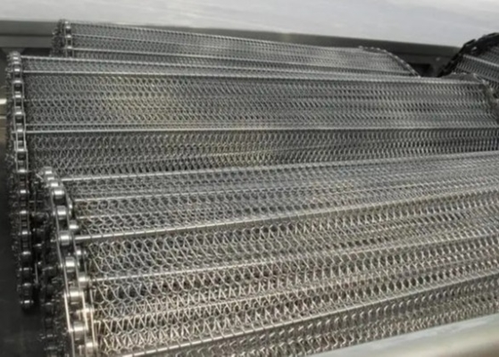 Geweven Ss304-KettingsTransportband voor Automatische Barbecue