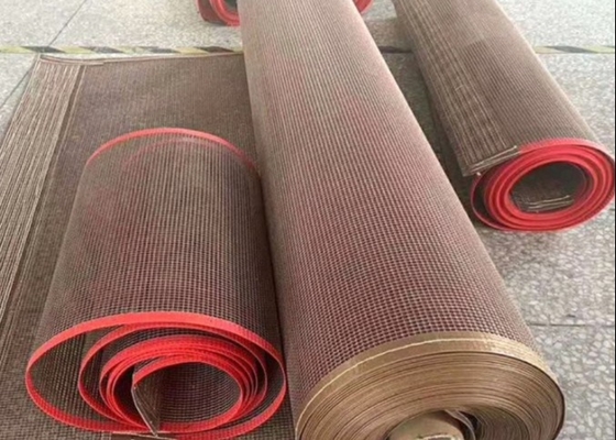 4 * 4 mm duurzame Ptfe-transportbanden gecoat glasvezelgaas