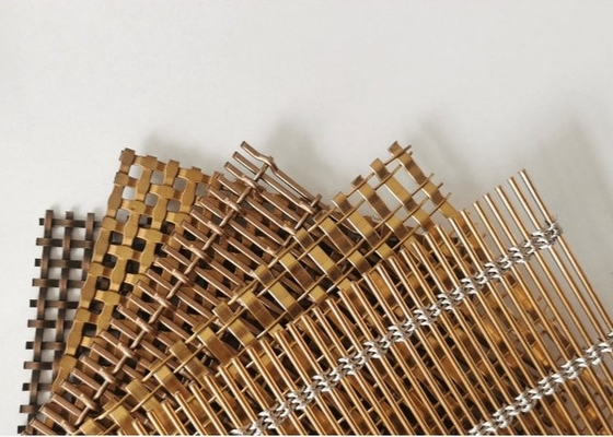 Draad van het brons de Decoratieve Staal Mesh For Furniture 0.6m1.5m niet Breedte die roesten