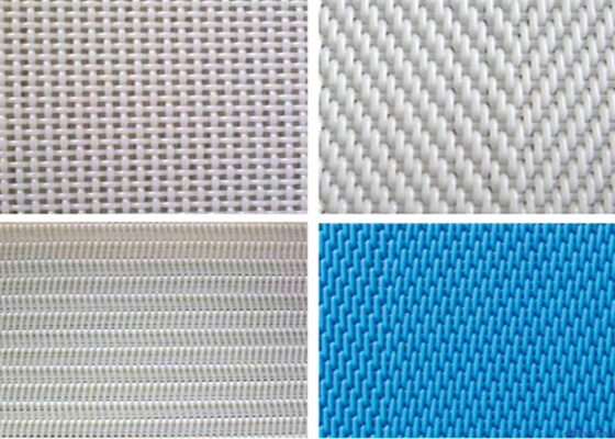 Witte Blauwe Ontwaterende Riem 1m50m van de Polyestermodder Slijtage het Verzetten zich tegen