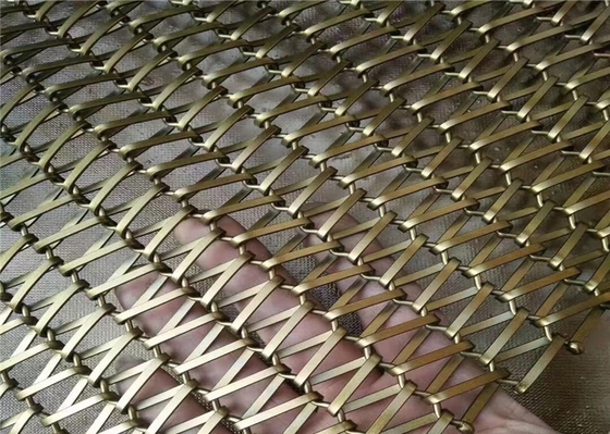 Het Binnen 0.15mm5mm Metaal Decoratief Mesh Easy Maintenance van voorgevelbekleding