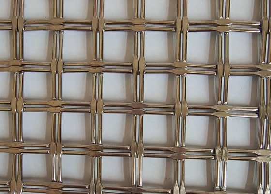 Breedte 0.914m 1.22m Architecturale Draad Vuurvast Mesh Stainless Steel