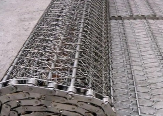 Sgs Roestvrij staalketting Mesh Conveyor Belt 1m 1.2m 1.5m Brede Vlecht van het Metaalsaldo