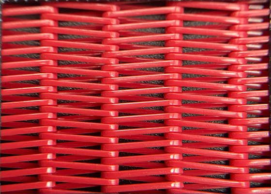0.130m het Rode Document Mil van Polyester Spiraalvormige Drogere Mesh Belt With Glue For