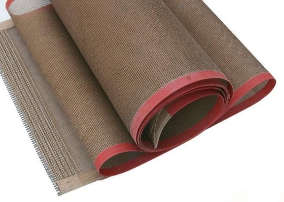 Met een laag bedekte Riem van Glasvezel Open Mesh Food Grade Ptfe Conveyor 30cm tot 4.3m