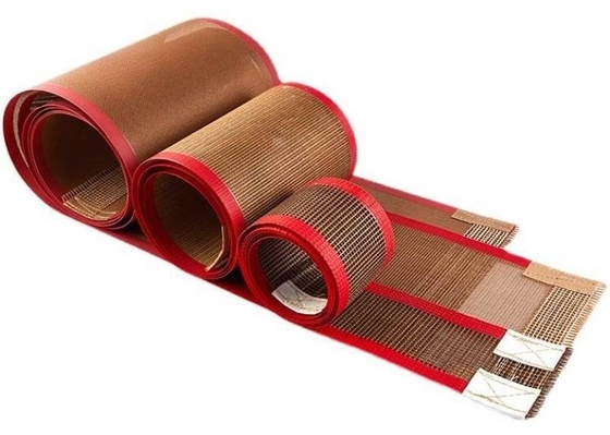 UV Drogere het Barsten van PTFE Mesh Conveyor Belt High Temperature Weerstand