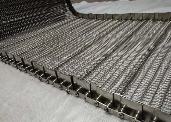 304 de materiële Productie van het de Balvoedsel van Kettingsmesh conveyor belt for chocolate