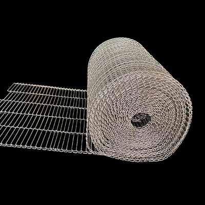 Vlakke de TransportbandHittebestendigheid van Flex Stainless Steel Wire Mesh voor Voedselindustrie