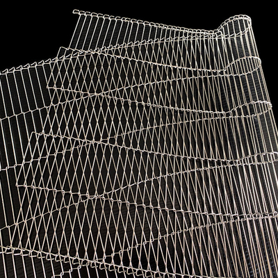 Roestvrij staalLopende band Vlak Flex Conveyor Belt Produces Chocolate