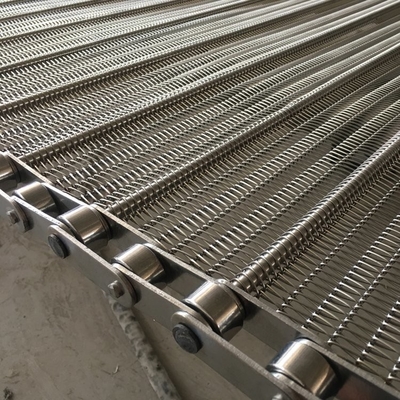 Hoogwaardige voedselkwaliteit SS304 Chain Link Spiral Wire Mesh Conveyor Belt
