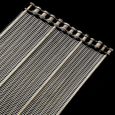 Roestvrij staal 0.3m Breedte Vlakke Draad Mesh Belt Ss 304 Ss316
