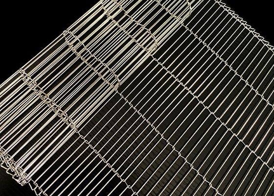 316 Draadgordel van roestvrij staal Transportband van roestvrij staal Draadgordel van roestvrij staal Flat Flex Koekjes Productie