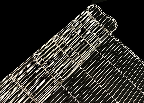 100-4000 mm roestvrij staal draadgordel voedselkwaliteit Sus316 Flat Flex brood productie