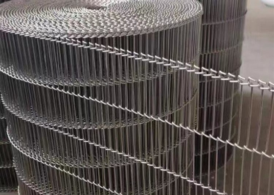 76 mm-42000 mm Flat Flex Conveyor Belt Op maat gemaakte staafpitch