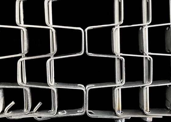 Roestvrijstalen honingraat transportband voor industrieel transport
