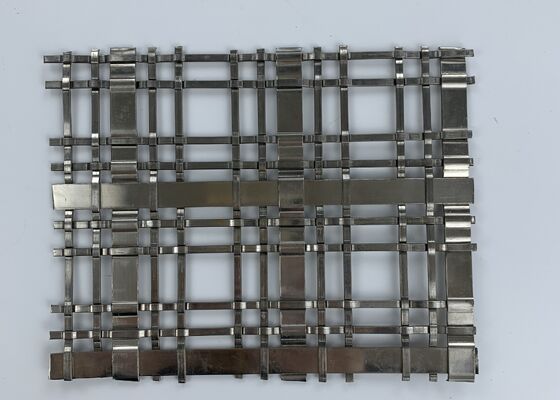 Architecturale stijl Roestbestendig roestvrij staal decoratief gaas met hoge sterkte