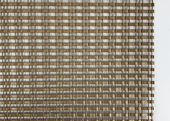 Decoratieve afwerking Duurzame structuur Uniform geweven metalen decoratief gaas