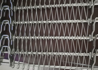 304 roestvrij staal Spiraalvormige Transportband, NetwerkTransportband voor Voedsel het Cryogene Koelen