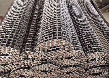 De vlakke 310 Vorm van Mesh Conveyor Belt Customized Hole van de Roestvrij staaldraad