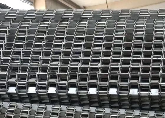 De duurzame Vlakke Riem van het Draadnetwerk, Aangepaste de Transportband van het Roestvrij staalnetwerk