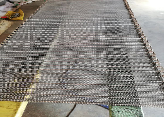 Groenten die en 304 Roestvrij staalketting Mesh Conveyor Belt wassen drogen