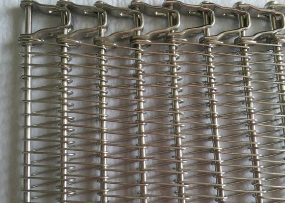 Snacks die Koelend 304 Ss Spiraalvormig Mesh Belt braden
