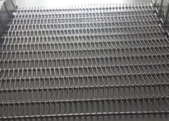 Koelend droog voedsel 304 Roestvrij staal Spiraalvormig Mesh Belt