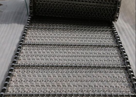 800mm Kettingslengte Roestvrije 201 Spiraalvormig Mesh Belt