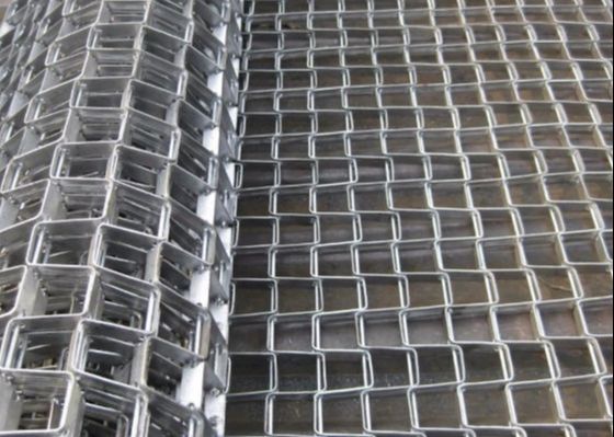 Automatische Functionele SS Vlakke Draad Mesh Belt For Material Conveying
