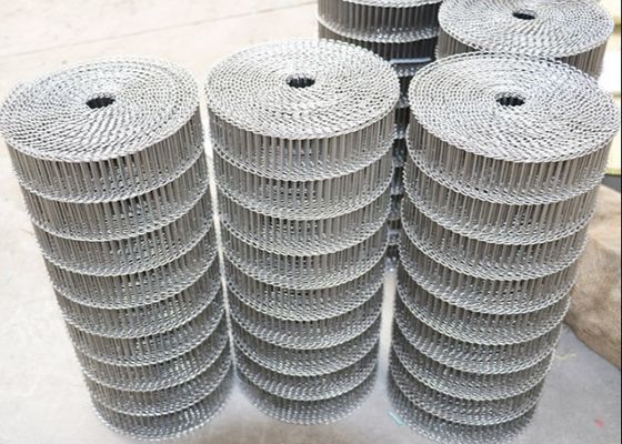 Suikergoed Productieroestvrij staal Vlak Flex Conveyor Belt