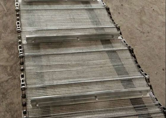 Het Graan die van de voedselrang de Ketting Mesh Conveyor Belt schoonmaken van 316l SS