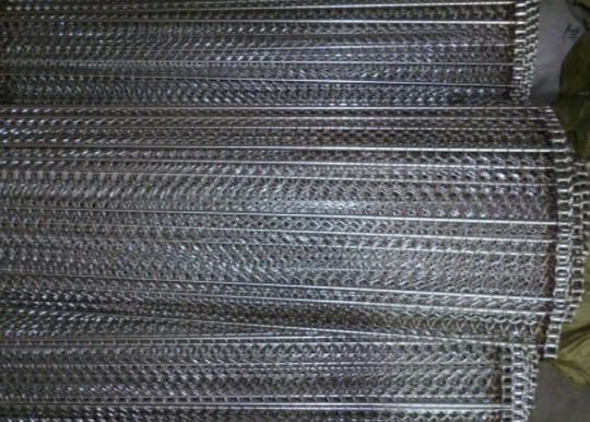De koel Anticorrosieve Draad van 321 Kettingsmesh conveyor belt stainless steel
