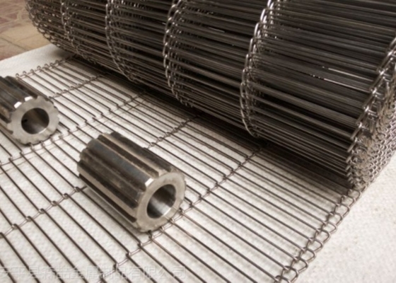Professionele Douaneodm Vlak Flex Wire Belt Food Grade 304 voor Chocoladefabriek