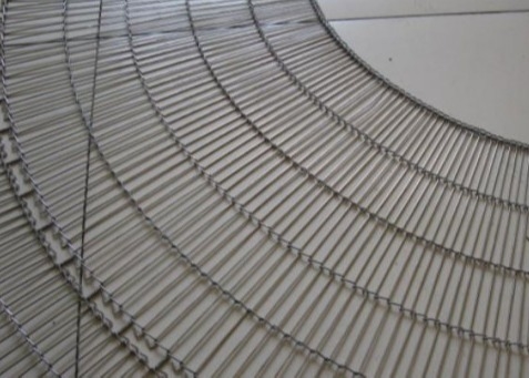 Het binnen Drogen 316l Aangepast Mesh Flat Flex Conveyor Belt