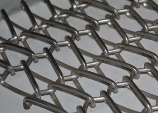De schoon te maken Decoratie van Mesh Belt Used For Architectural van de Roestvrij staaltransportband