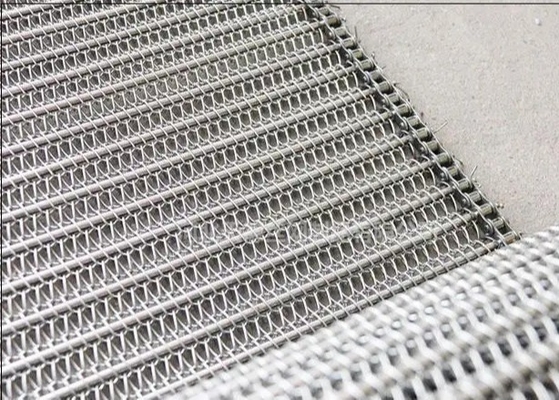 Voedsel Koelketting Mesh Conveyor Belt 1.3m Breedte Sus304