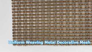 Decoratieve afwerking Duurzame structuur Uniform geweven metalen decoratief gaas